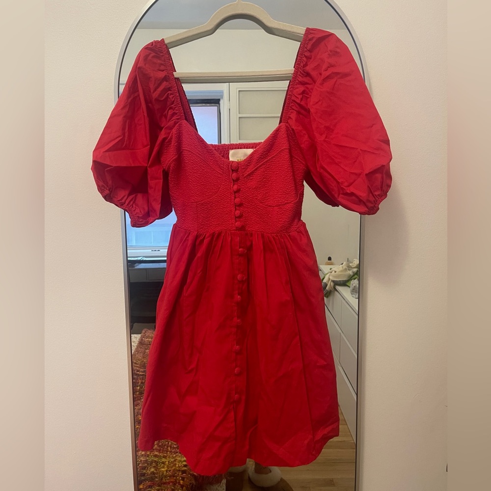Maeve Red Dress from Anthropologie